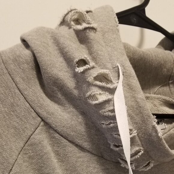 LIKE NEW Women's Chelsea DeBoer XS Distressed Hoodie - Picture 15 of 16